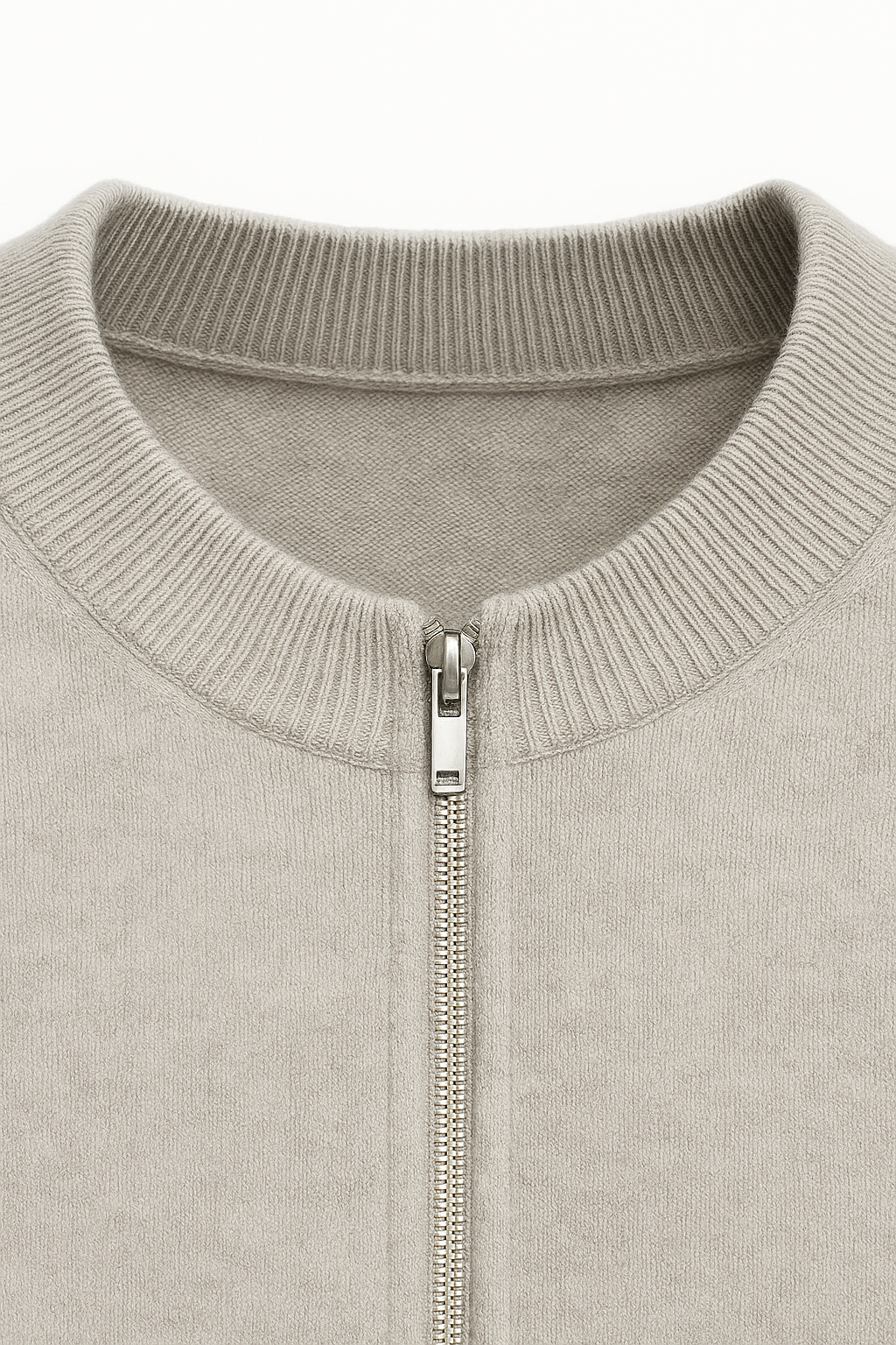 Emiral Cashmere Zip Knit Grey