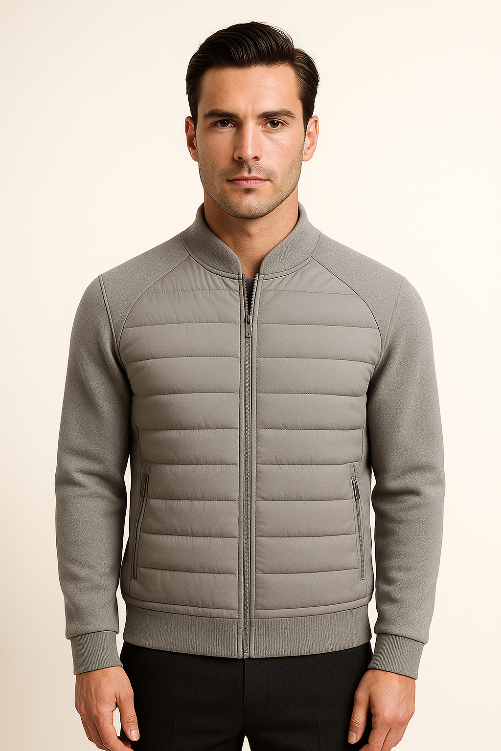 Sorrento Wool Padded Jacket Grey