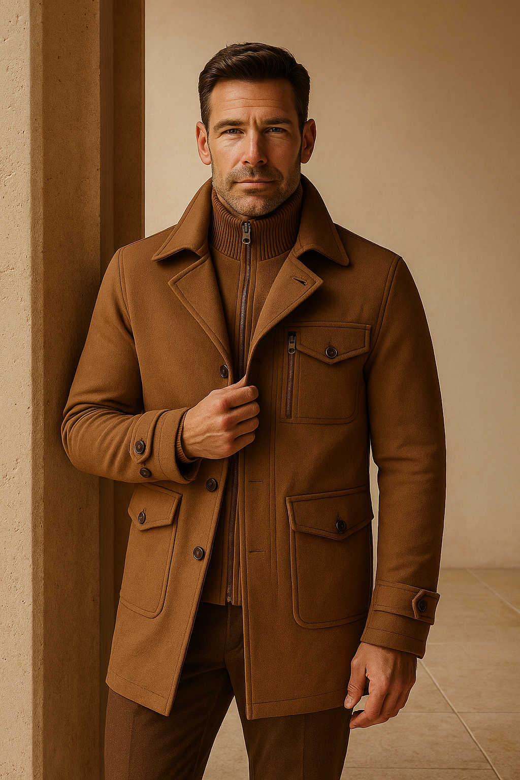 Melvin Field Coat Orange