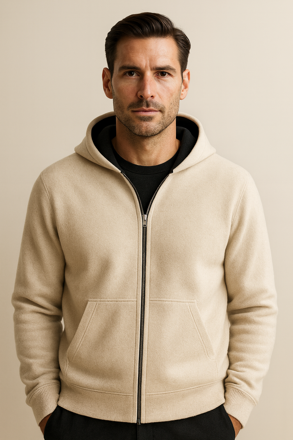 Marco Zipper Vest Ivory
