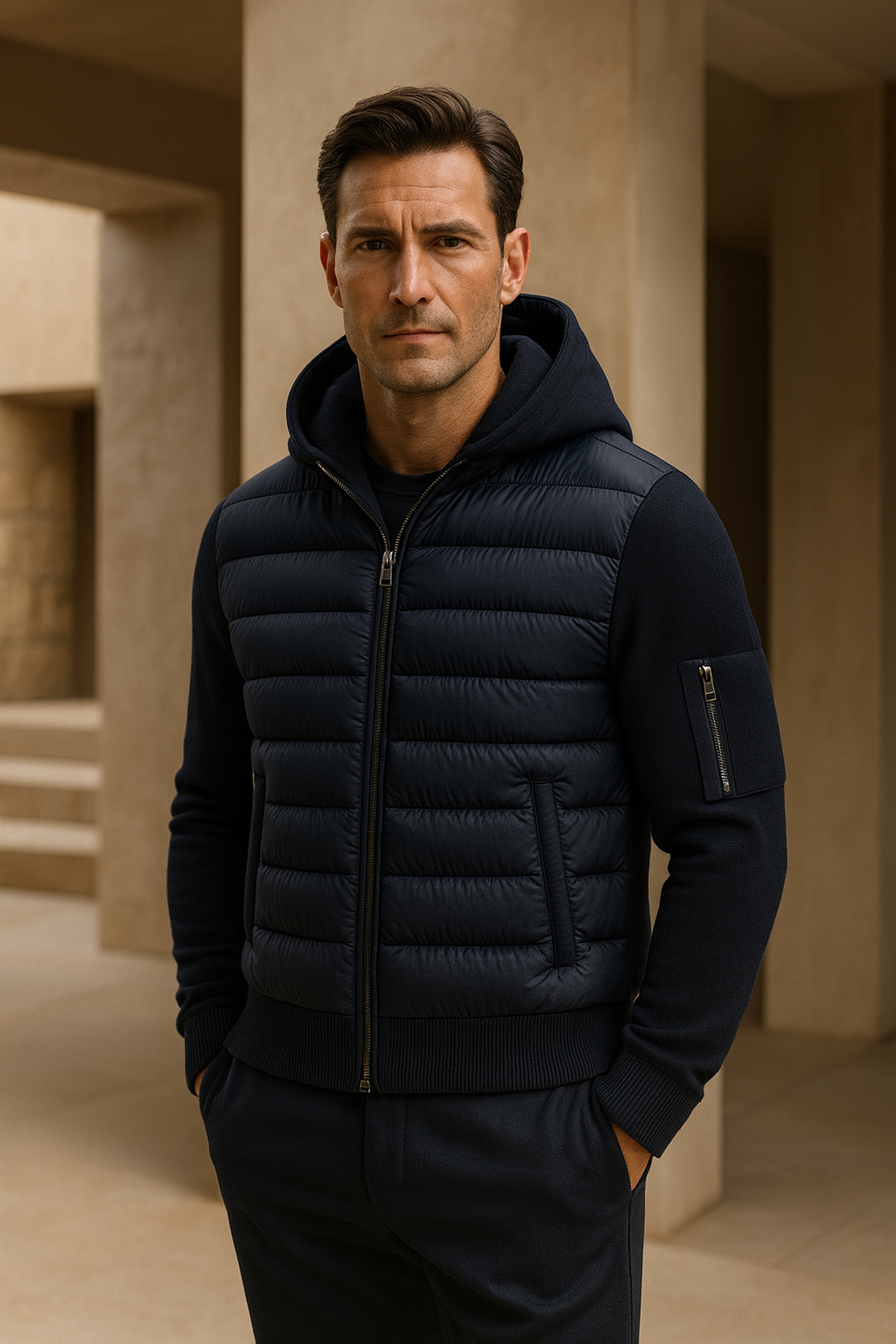 Valmero Zip Jacket Navy