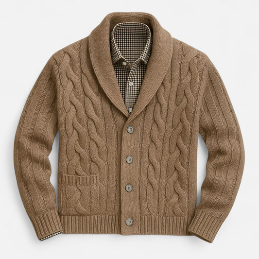 The Gentleman’s Brand | Kensington Cardigan – Men’s Merino Wool Knitwear in a Tailored Fit with Button-Down Design