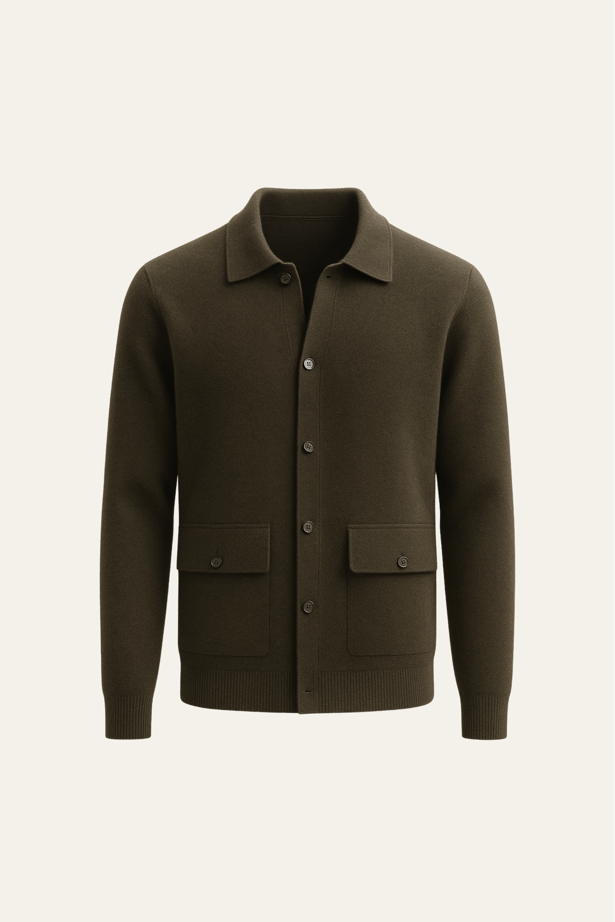 Vicenza Cashmere Cardigan Olive Green