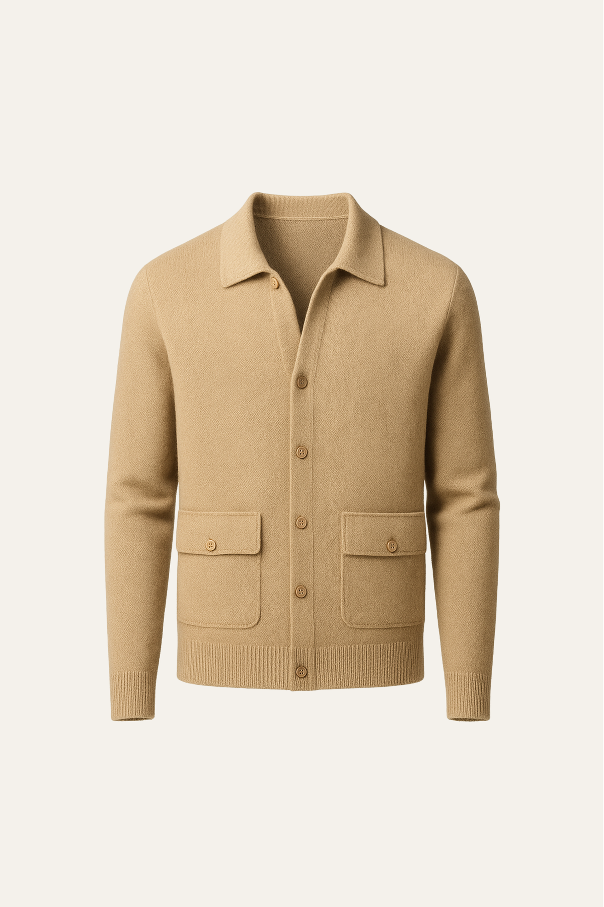 Vicenza Cashmere Cardigan Camel