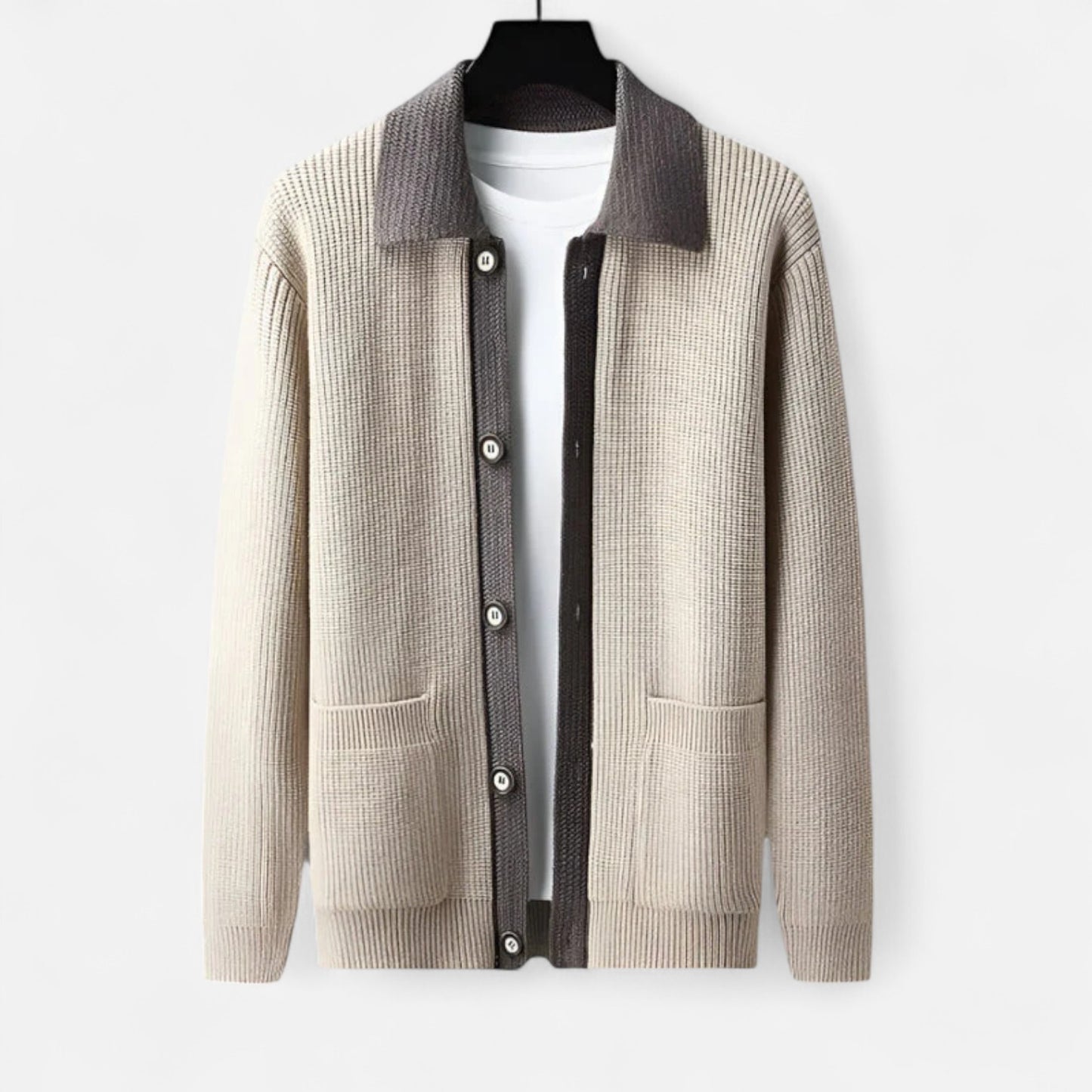 The Gentleman’s Brand | Inverness Cardigan – Men’s Premium Merino Wool Knit in a Tailored Fit with Deep Pockets