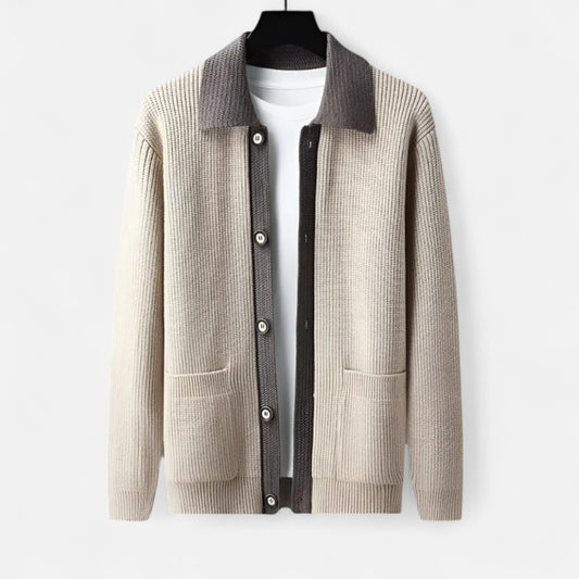The Gentleman’s Brand | Inverness Cardigan – Men’s Premium Merino Wool Knit in a Tailored Fit with Deep Pockets