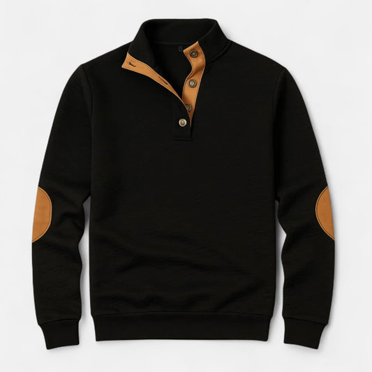 The Gentleman’s Brand | Oxford Quarter Zip Jumper – Men’s Cotton-Cashmere Knit Casual Fit Pullover