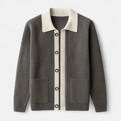 The Gentleman’s Brand | Inverness Cardigan – Men’s Premium Merino Wool Knit in a Tailored Fit with Deep Pockets