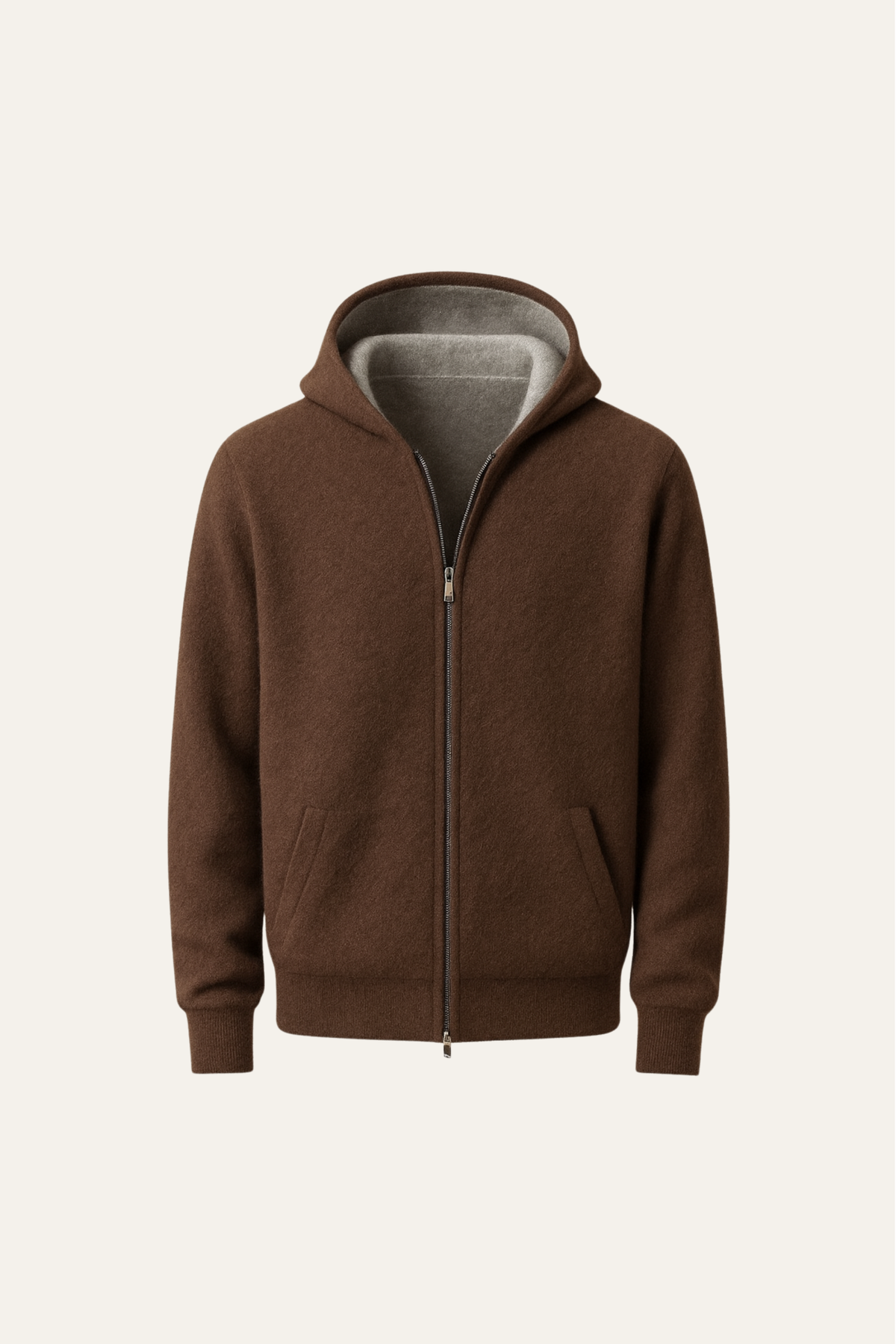 Marco Zipper Vest Brown