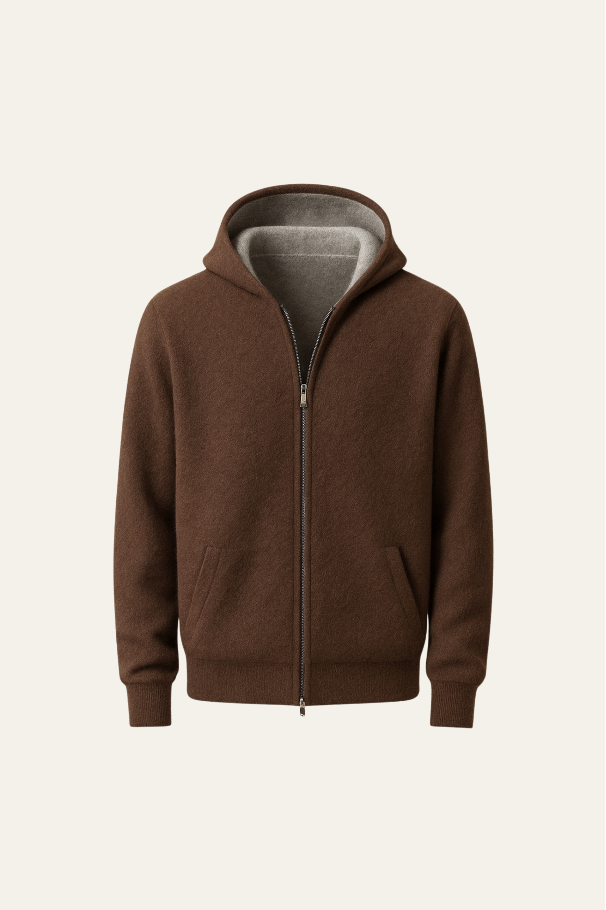 Marco Zipper Vest Brown
