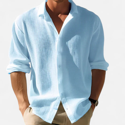 The Gentleman’s Brand | Button-Up Shirt – Men’s Long Sleeve Smart Cotton Shirt for Formal or Casual Office Wear