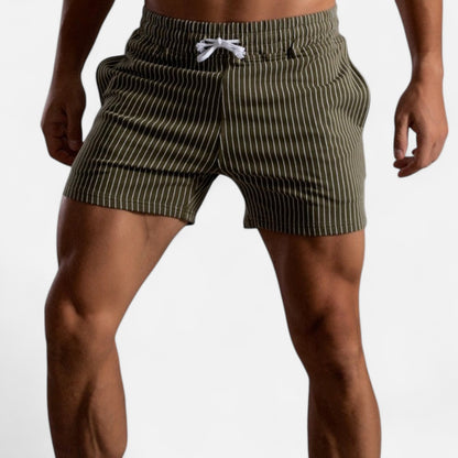 The Gentleman’s Brand | The Charles Striped Summer Shorts – Tailored Lightness, Riviera Linework