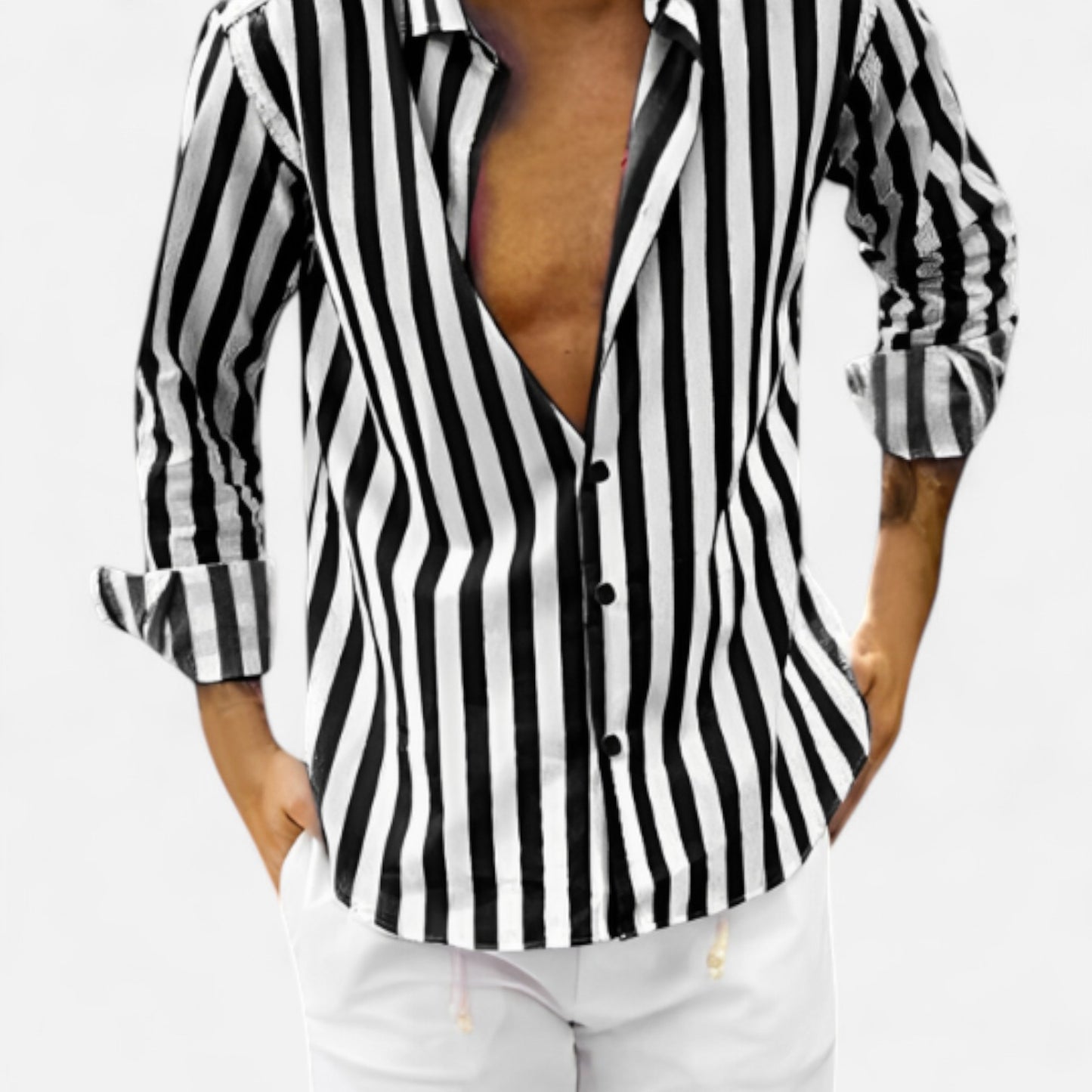 The Gentleman’s Brand | The Vittorio Striped Summer Shirt – Italian Linework, Air-Light Refinement