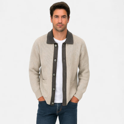 The Gentleman’s Brand | Inverness Cardigan – Men’s Premium Merino Wool Knit in a Tailored Fit with Deep Pockets