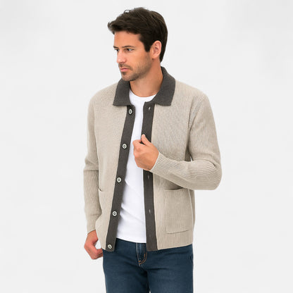 The Gentleman’s Brand | Inverness Cardigan – Men’s Premium Merino Wool Knit in a Tailored Fit with Deep Pockets