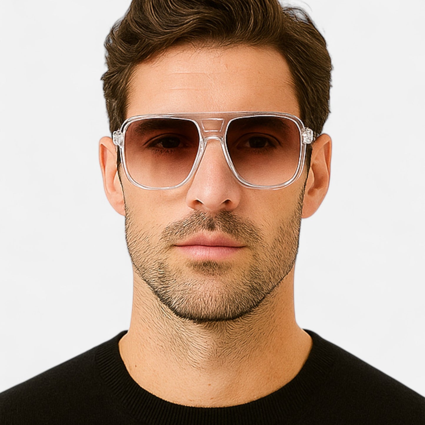 The Gentleman’s Brand | Square-Frame Sunglasses – Men’s Acrylic Summer Shades with UV400 Protection and Lightweight Design