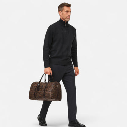 The Gentleman’s Brand | 2024 Waterproof PU Gym Duffel Bag – Leather-Look Travel Shoulder Bag for Men, Fitness & Business