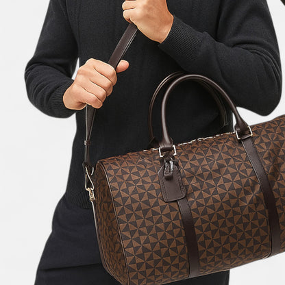 The Gentleman’s Brand | 2024 Waterproof PU Gym Duffel Bag – Leather-Look Travel Shoulder Bag for Men, Fitness & Business