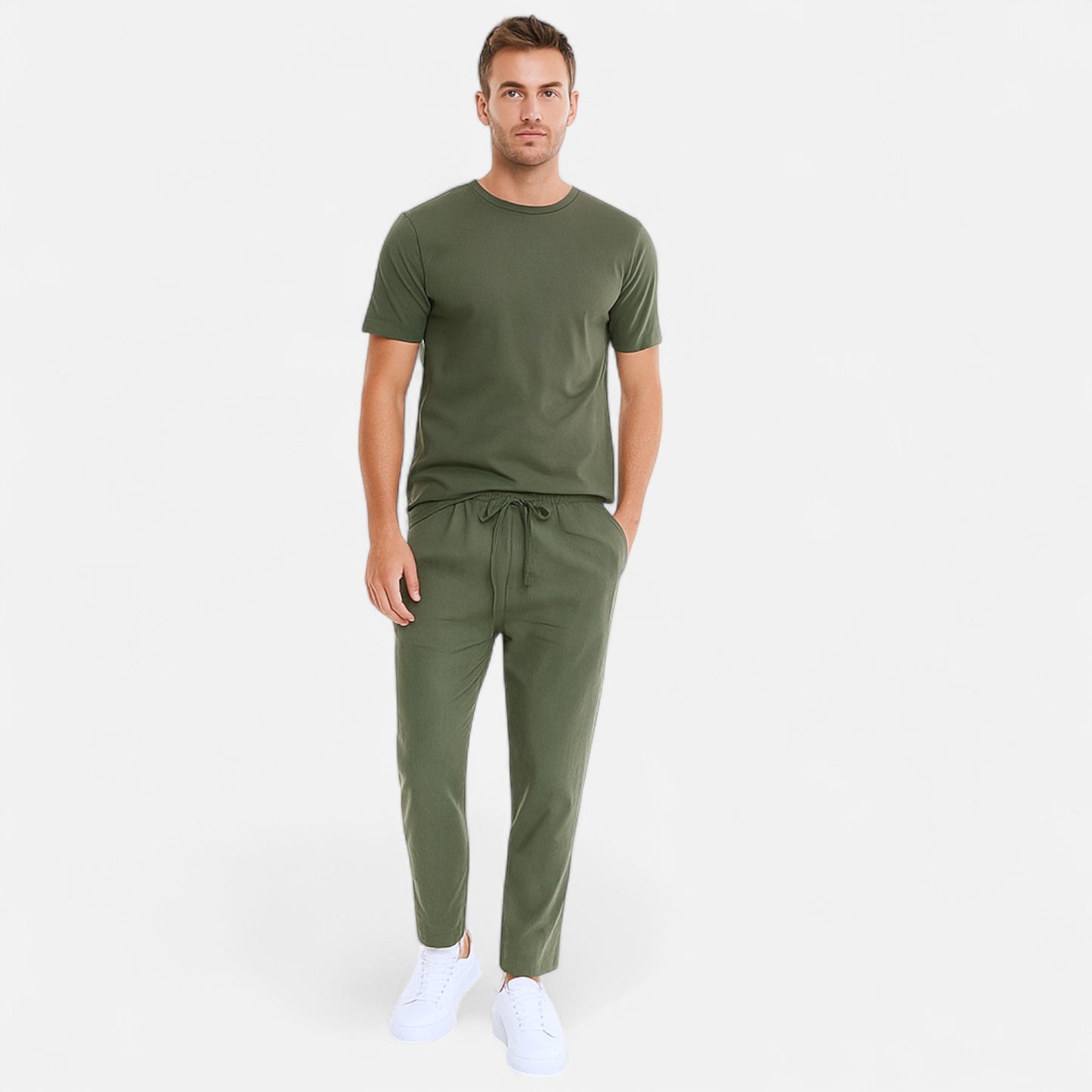The Gentleman’s Brand | Casual 100% Linen Trousers 2025 – Men’s Breathable, Lightweight Relaxed Fit Summer Staple