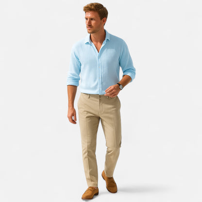 The Gentleman’s Brand | Button-Up Shirt – Men’s Long Sleeve Smart Cotton Shirt for Formal or Casual Office Wear