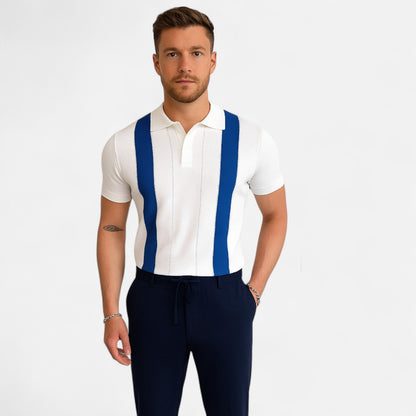 The Gentleman’s Brand | The Florence Stripe Polo – Italian Linework, Relaxed Sophistication