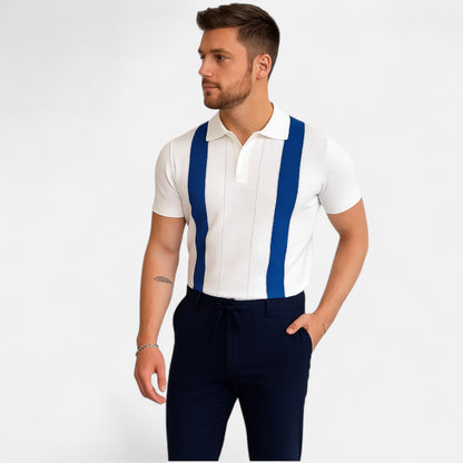 The Gentleman’s Brand | The Florence Stripe Polo – Italian Linework, Relaxed Sophistication