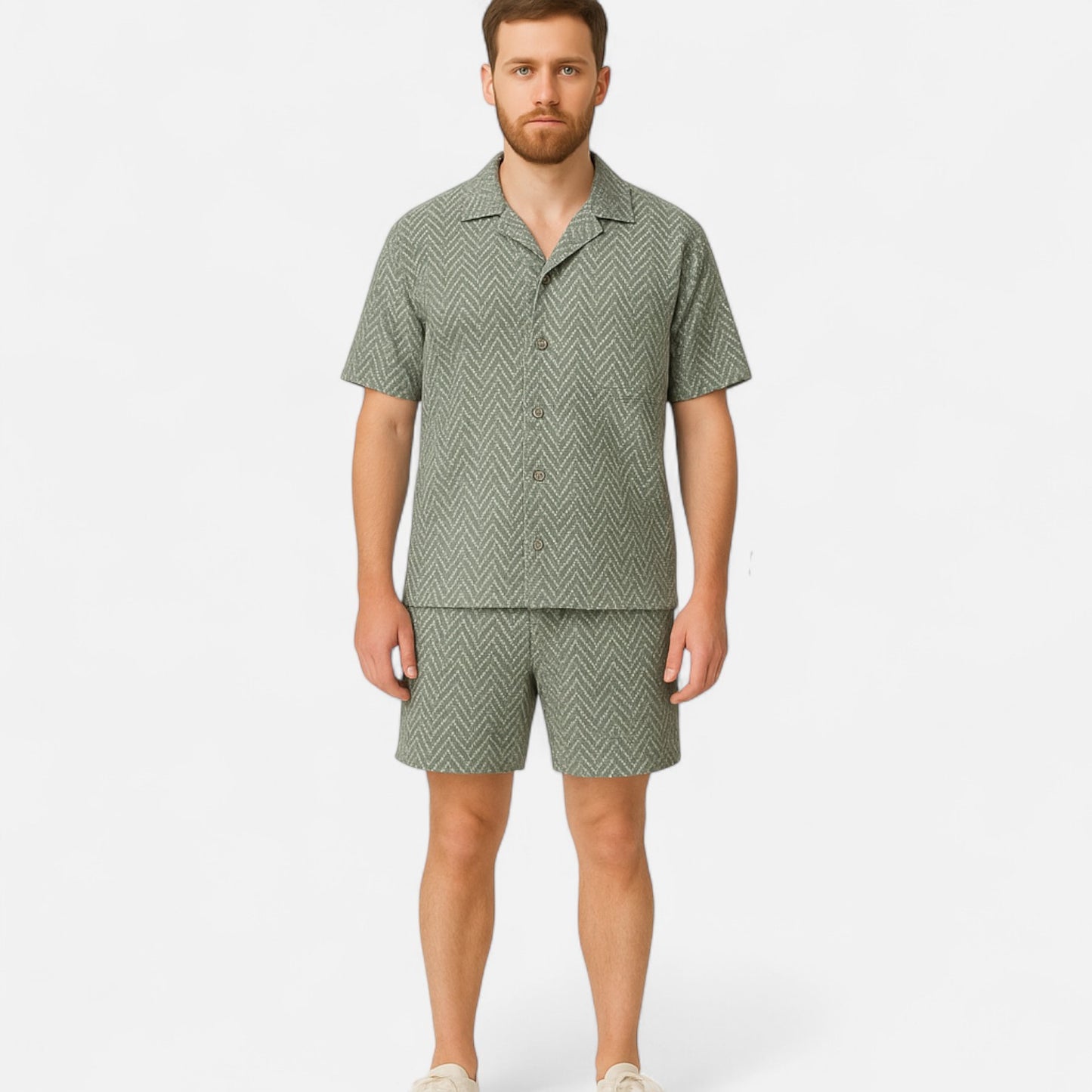 The Gentleman’s Brand | 2-Piece Summer Knit Set for Men – Relaxed Fit – Coordinated Ease, Seasonal Texture
