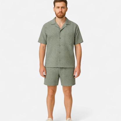 The Gentleman’s Brand | 2-Piece Summer Knit Set for Men – Relaxed Fit – Coordinated Ease, Seasonal Texture