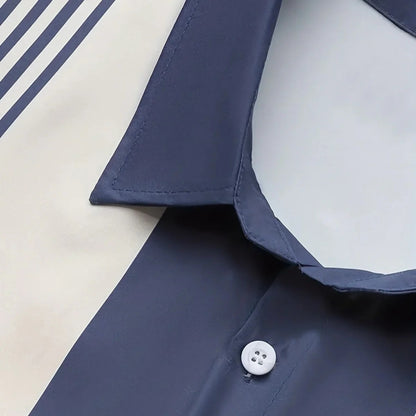 The Gentleman’s Brand I Jacquard Shirt – Men's Smart Casual Shirt, Tailored Cotton, Long Sleeve Button-Up, Slim Fit