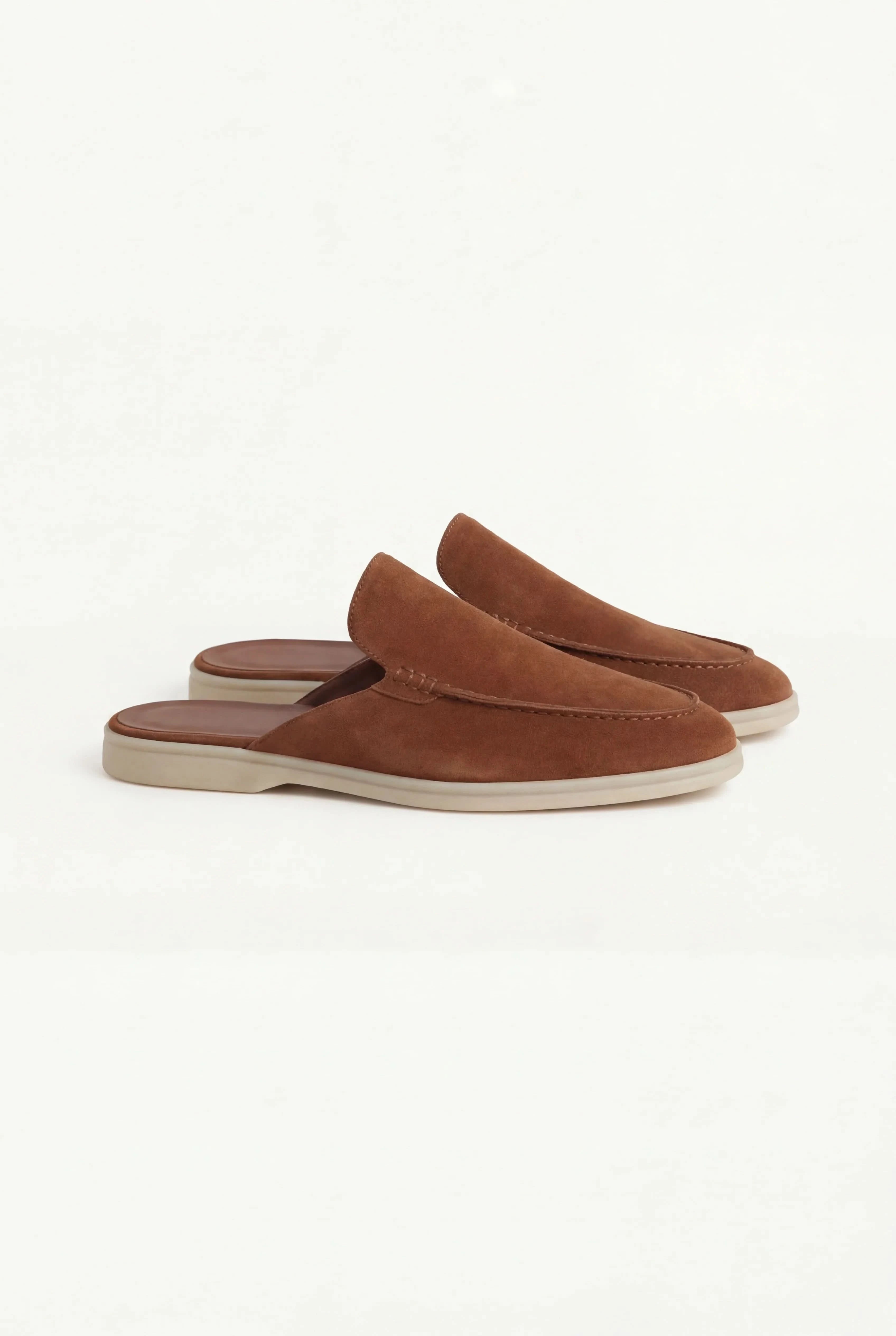 Suède Yacht Mule Maroon