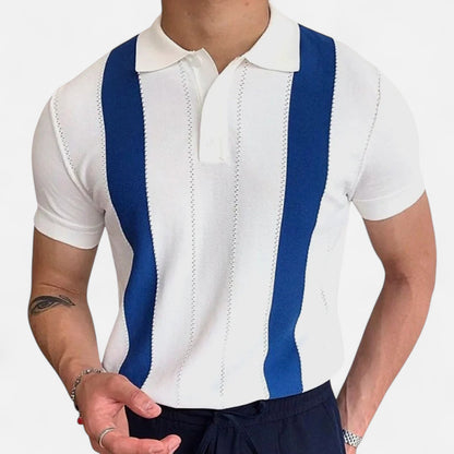 The Gentleman’s Brand | The Florence Stripe Polo – Italian Linework, Relaxed Sophistication