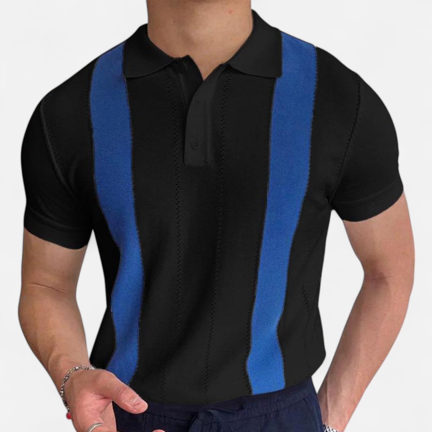 The Gentleman’s Brand | The Florence Stripe Polo – Italian Linework, Relaxed Sophistication