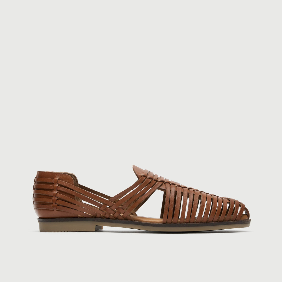 Tan Woven Leather Slip On