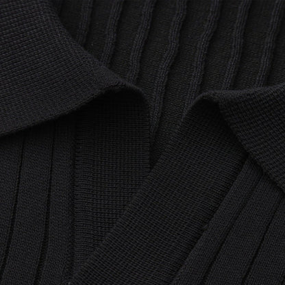 The Gentleman's Brand | Men’s Fine Ribbed Polo – Premium Finish