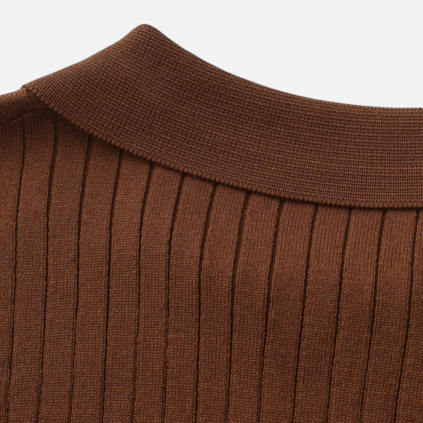 The Gentleman's Brand | Men’s Fine Ribbed Polo – Premium Finish