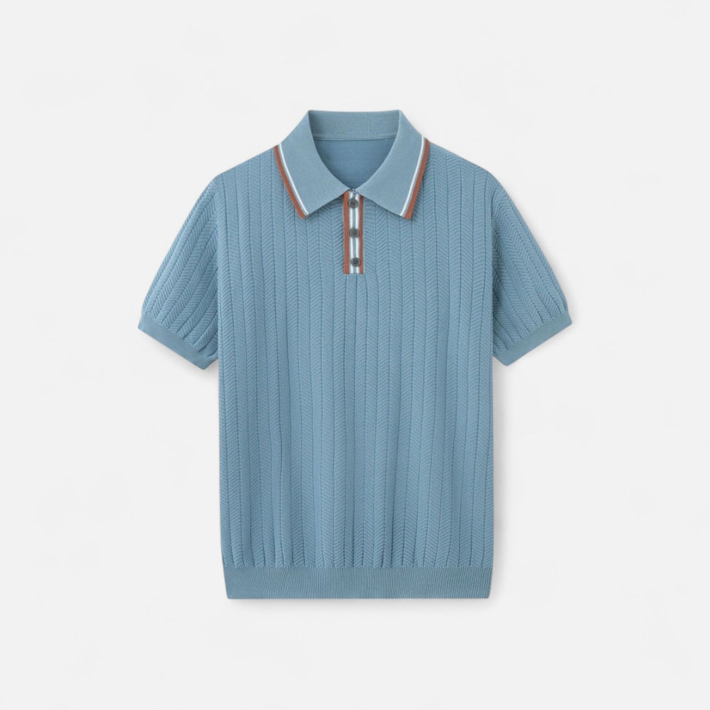 The Gentleman’s Brand | Belgrave Knit Polo Shirt – Refined Texture, Modern Silhouette
