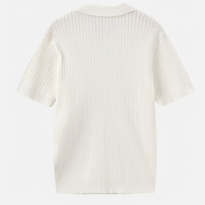 The Gentleman's Brand | Men’s Fine Ribbed Polo – Premium Finish
