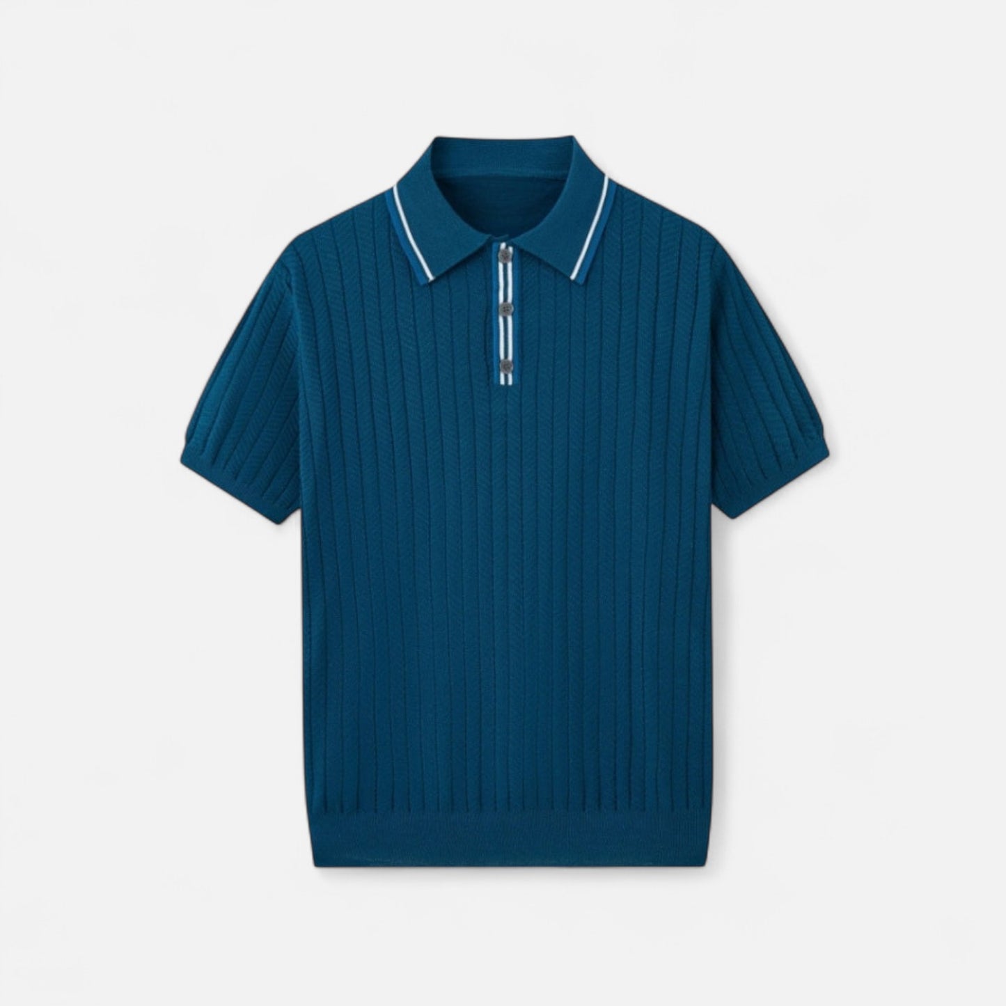 The Gentleman’s Brand | Belgrave Knit Polo Shirt – Refined Texture, Modern Silhouette