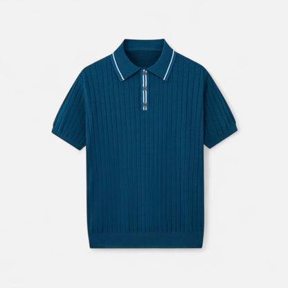 The Gentleman’s Brand | Belgrave Knit Polo Shirt – Refined Texture, Modern Silhouette
