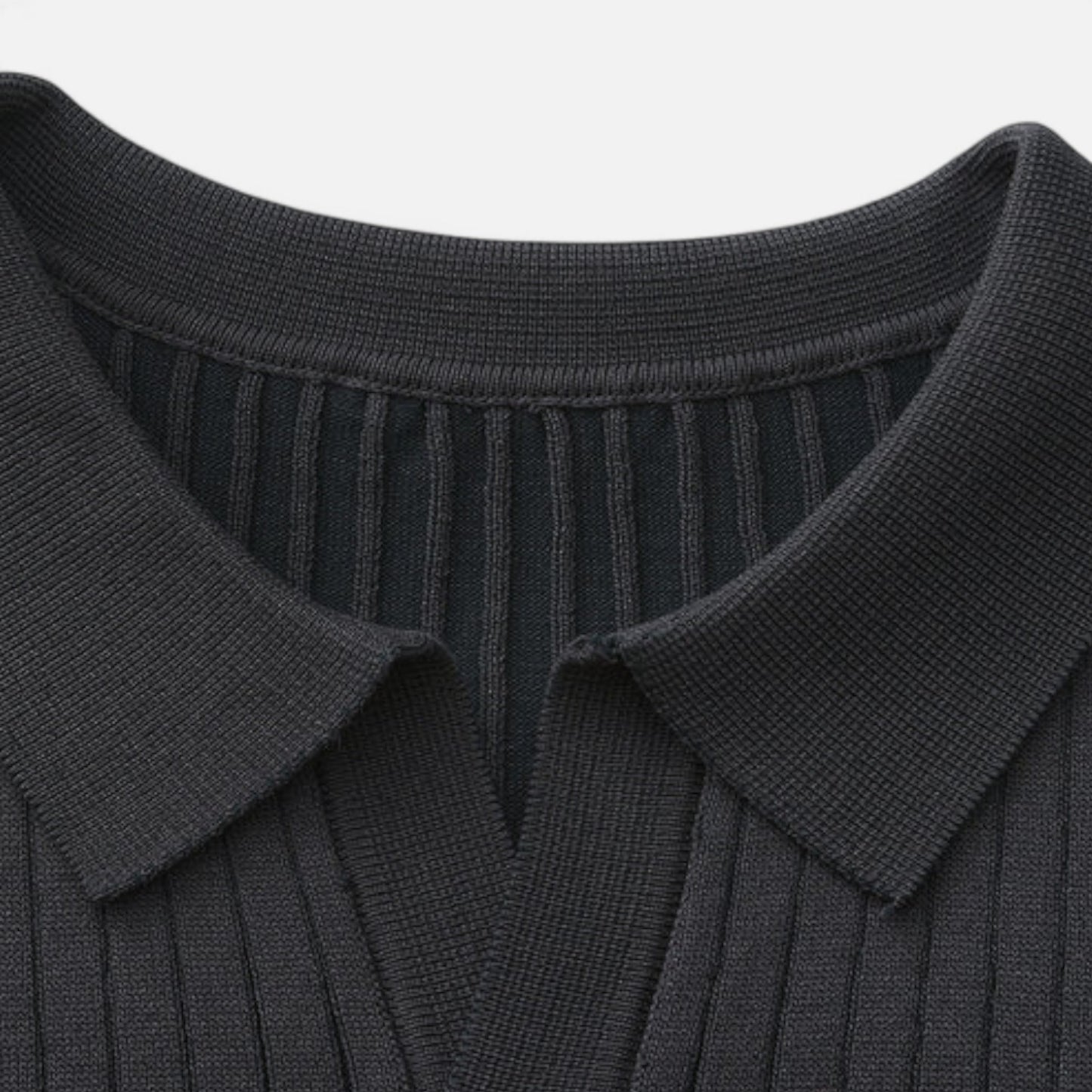 The Gentleman's Brand | Men’s Fine Ribbed Polo – Premium Finish