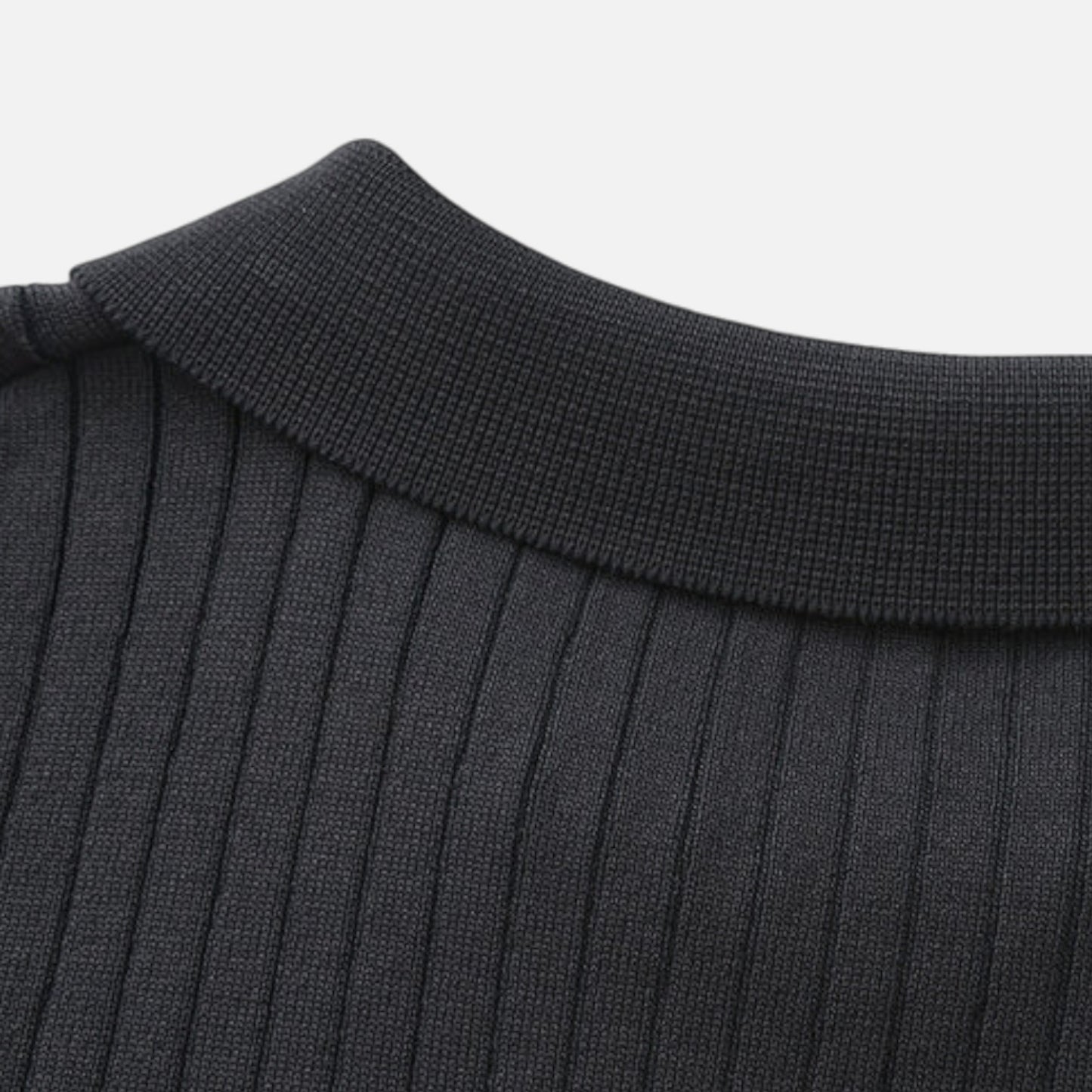 The Gentleman's Brand | Men’s Fine Ribbed Polo – Premium Finish