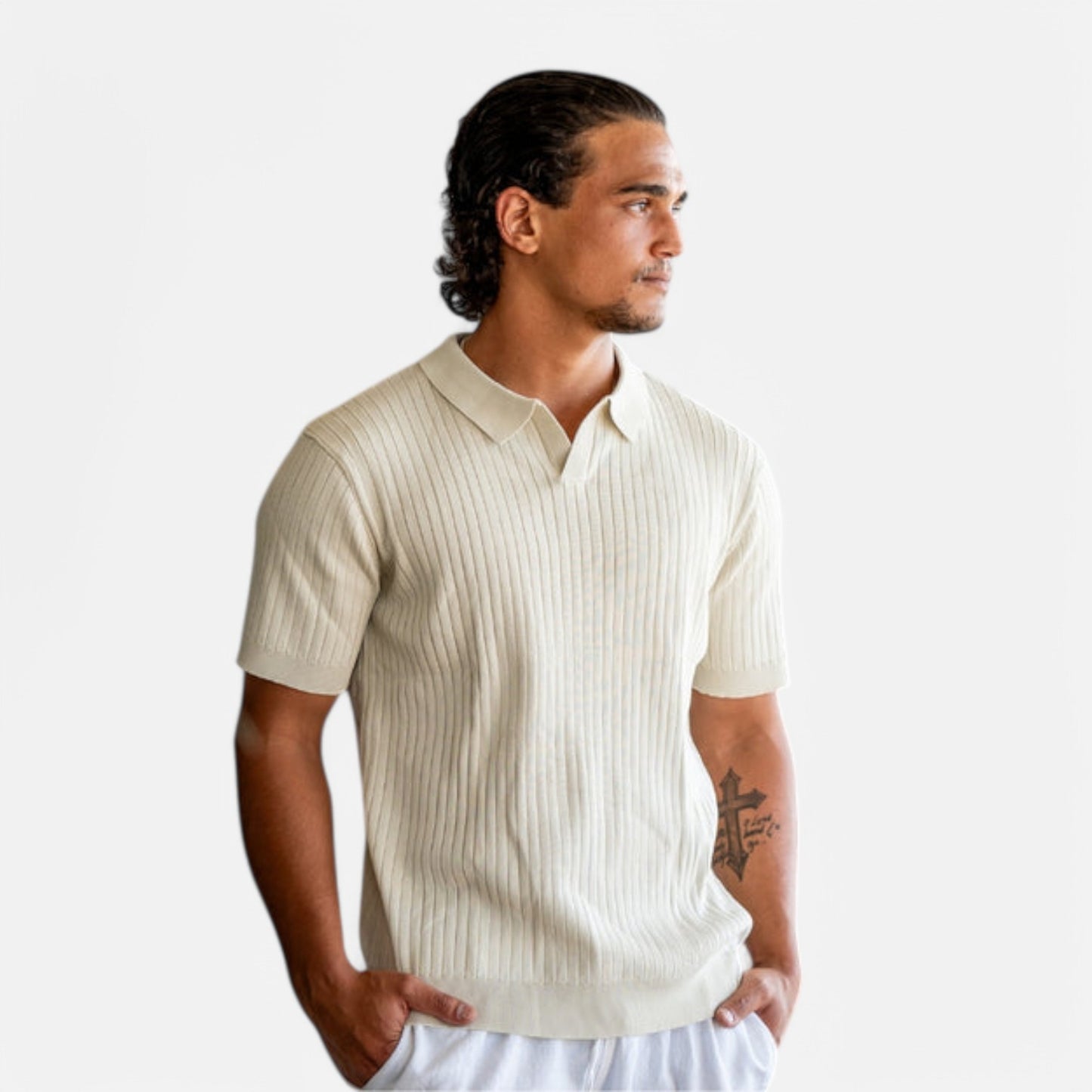 The Gentleman's Brand | Men’s Fine Ribbed Polo – Premium Finish