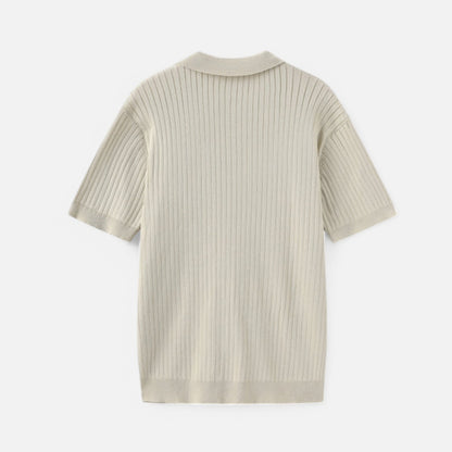 The Gentleman's Brand | Men’s Fine Ribbed Polo – Premium Finish