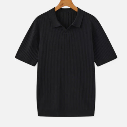 The Gentleman's Brand | Men’s Fine Ribbed Polo – Premium Finish