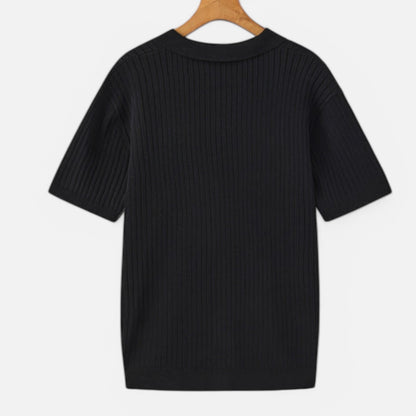 The Gentleman's Brand | Men’s Fine Ribbed Polo – Premium Finish