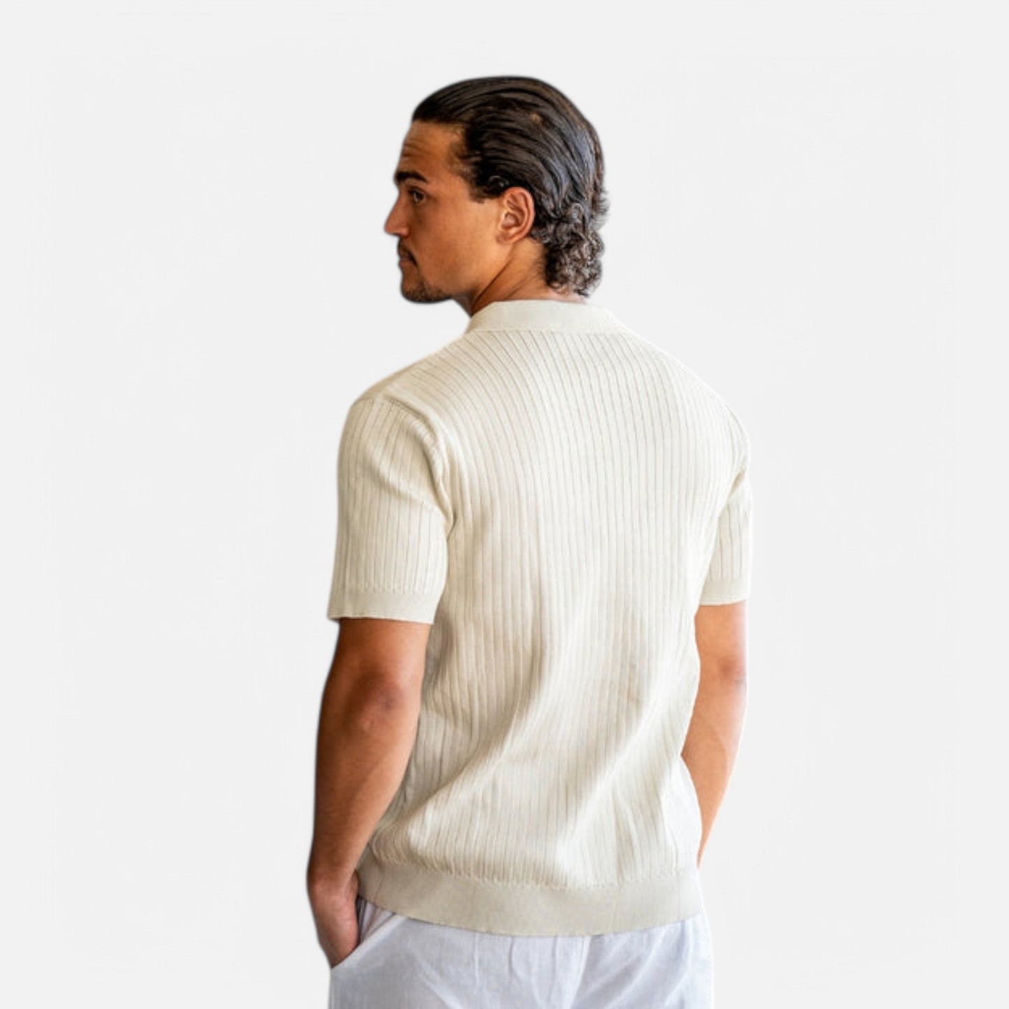 The Gentleman's Brand | Men’s Fine Ribbed Polo – Premium Finish