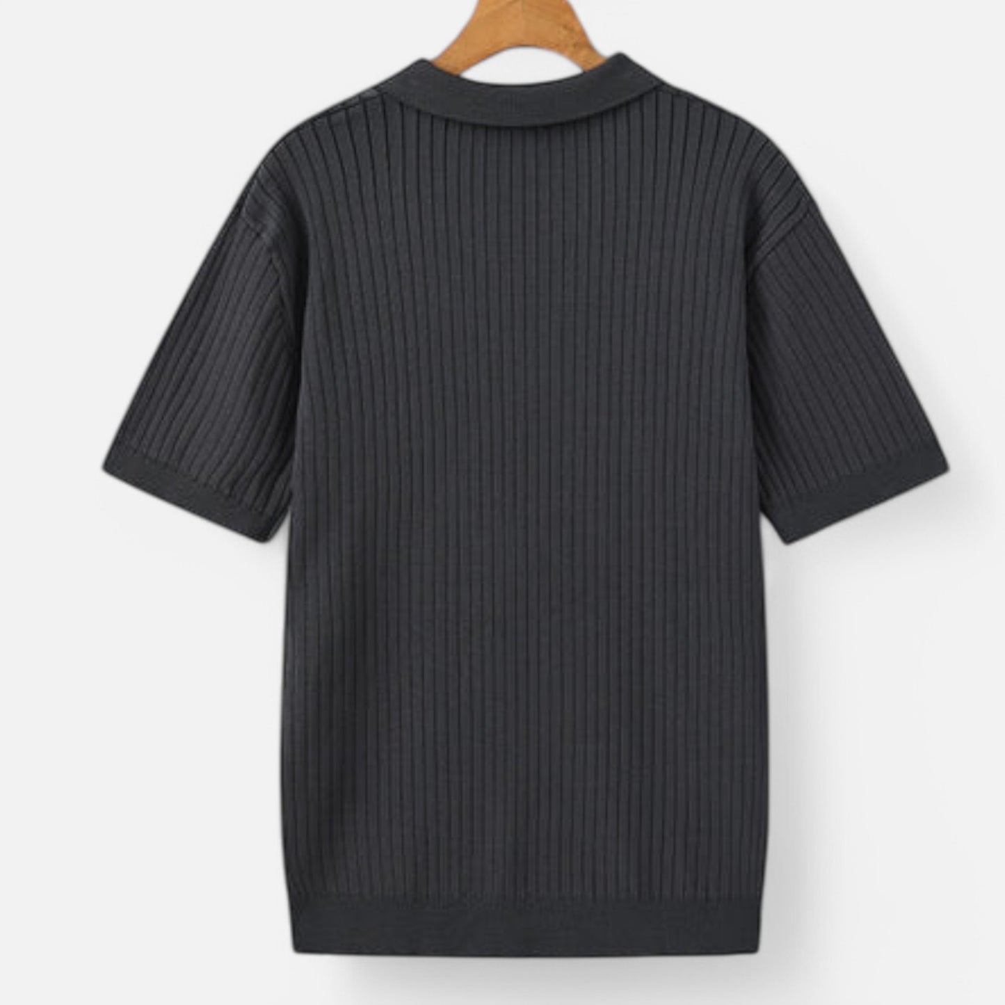 The Gentleman's Brand | Men’s Fine Ribbed Polo – Premium Finish