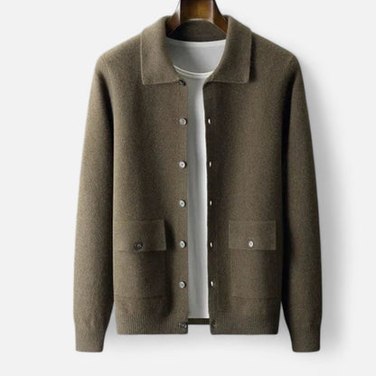 The Gentleman’s Brand | Men’s Cashmere Cardigan – Button-Up Soft Knit in a Classic Fit