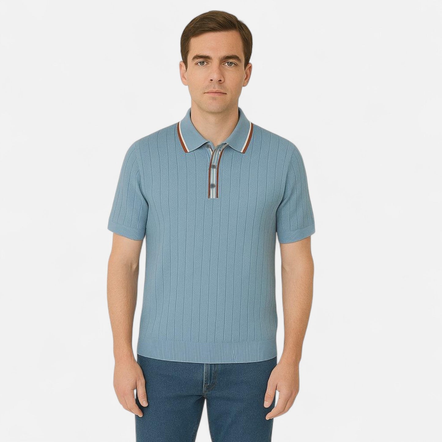 The Gentleman’s Brand | Belgrave Knit Polo Shirt – Refined Texture, Modern Silhouette