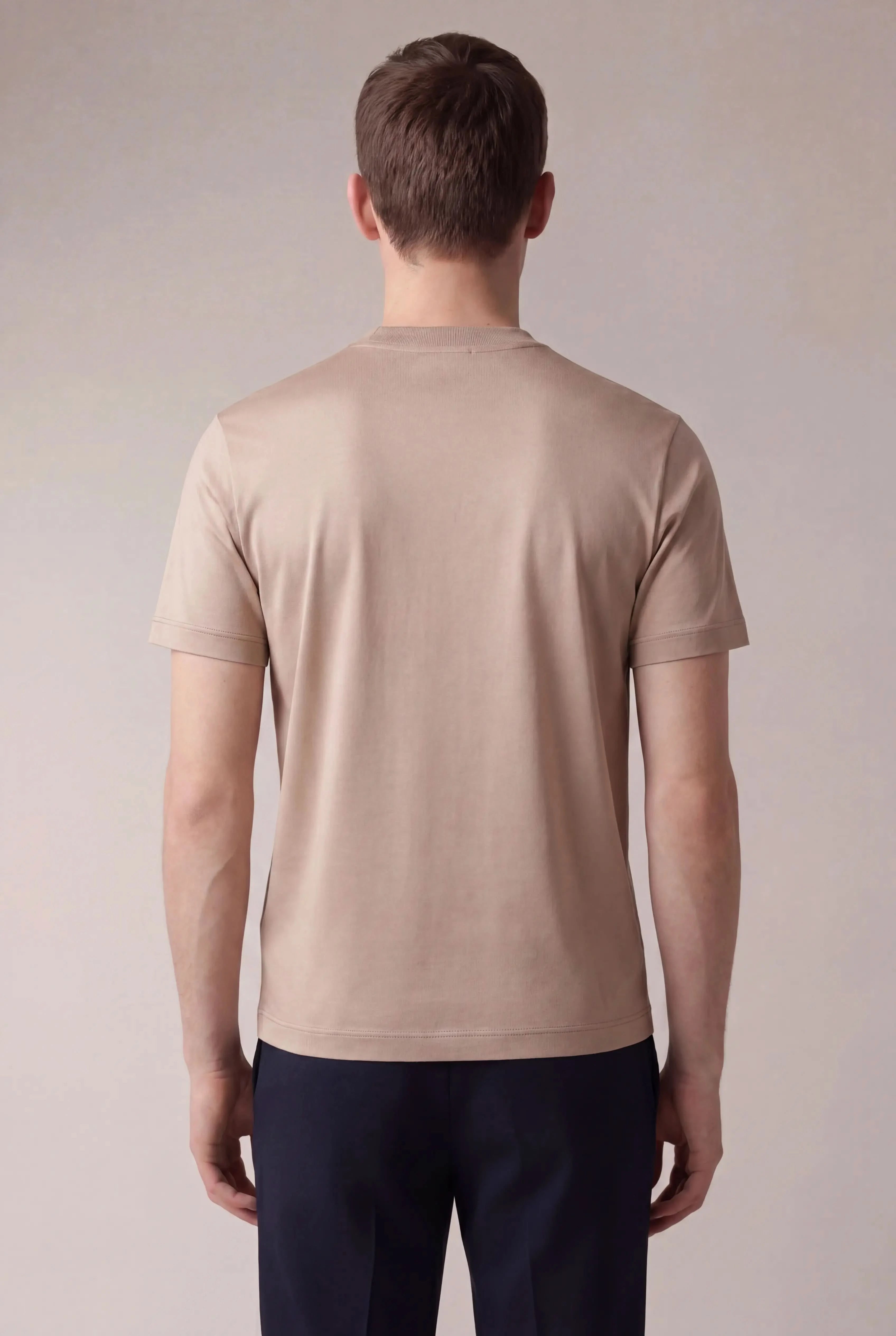 Delvino Cotton Tee Desert Sand